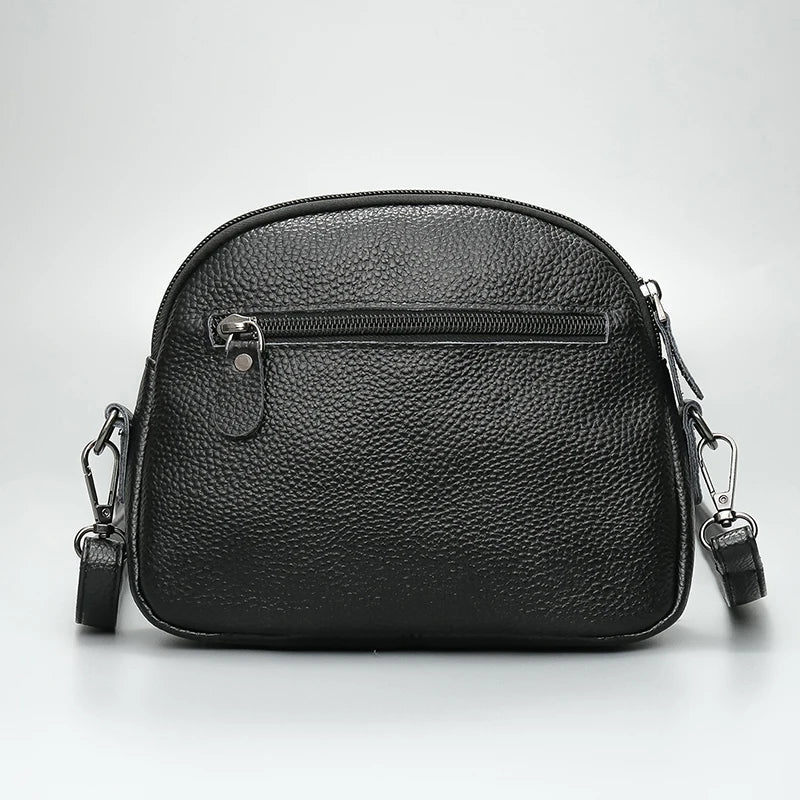 Cowhide Shoulder Bag Quilted Leather Handbag