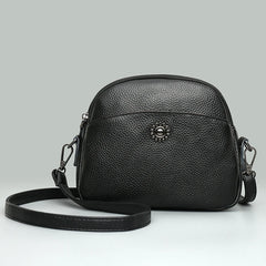 Cowhide Shoulder Bag Quilted Leather Handbag
