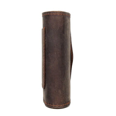 Crazy Horse Leather Men Hasp Wallets Retro Minimalist Purse Male Money Bag