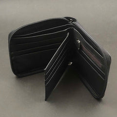 Hunter Punk Biker Men's Leather Wallet with Chain