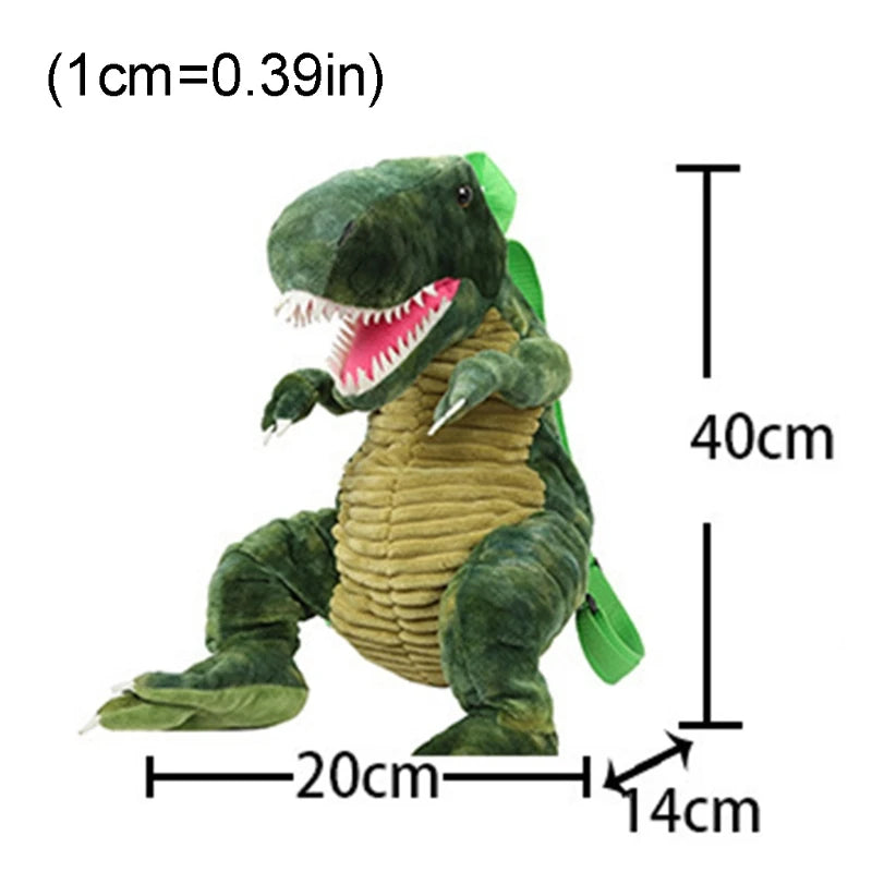 3D Dinosaur Kids Backpack Animal Cartoon Travel School Bag