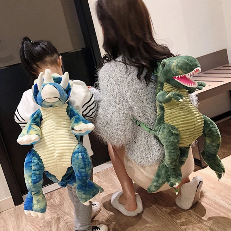 3D Dinosaur Children Backpacks Animal Cartoon Travel School Bag for Kids