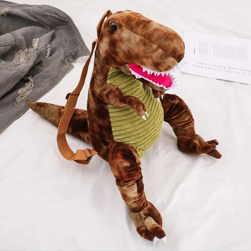 3D Dinosaur Children Backpacks Animal Cartoon Travel School Bag for Kids