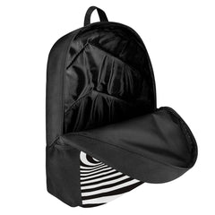 3D Line Pattern Printing School Backpack for Kids