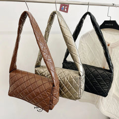 Quilted Cover Shoulder Bag Messenger Bag Space Padded