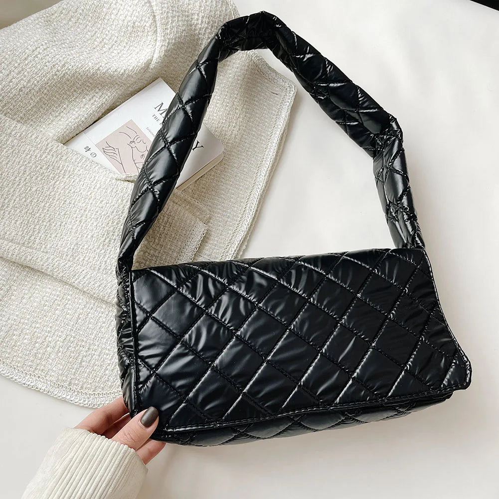 Quilted Cover Shoulder Bag Messenger Bag Space Padded