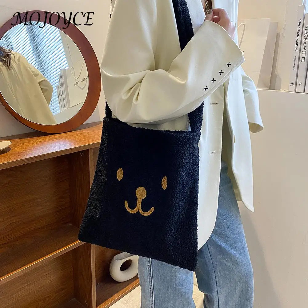 Fluffy Square Cover Shoulder Bag for Women