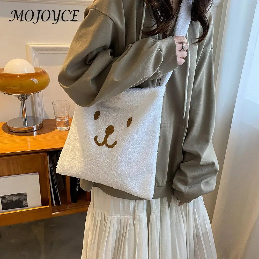 Fluffy Square Cover Shoulder Bag for Women