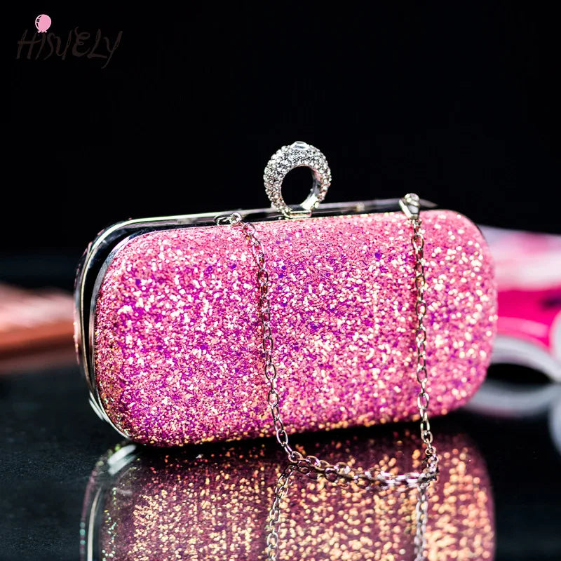 Sequin Dinner Bag Ladies Portable Messenger Handbag Party Wallet