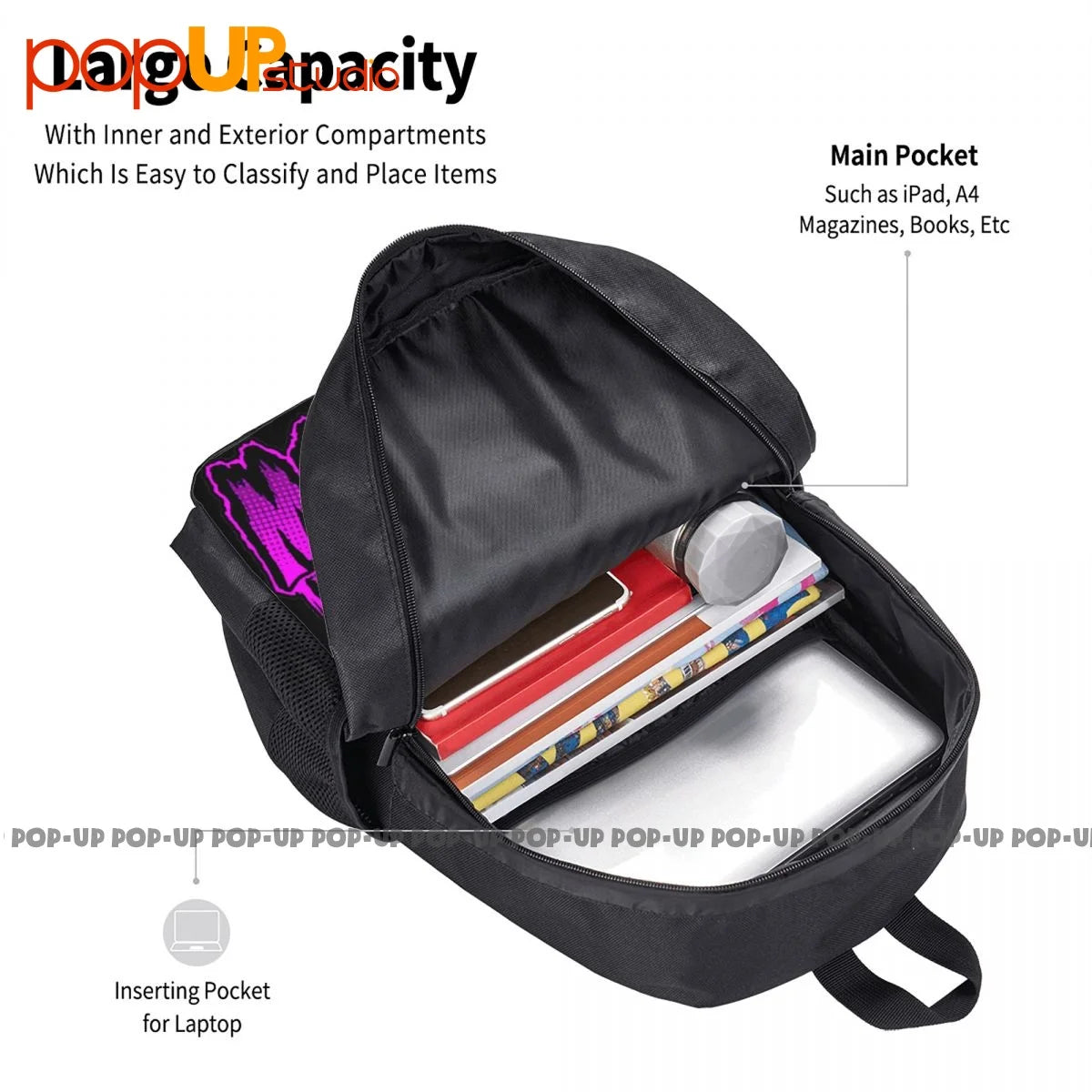 Creepshow Backpack Large Capacity Style Sports Bag School Sport Bag