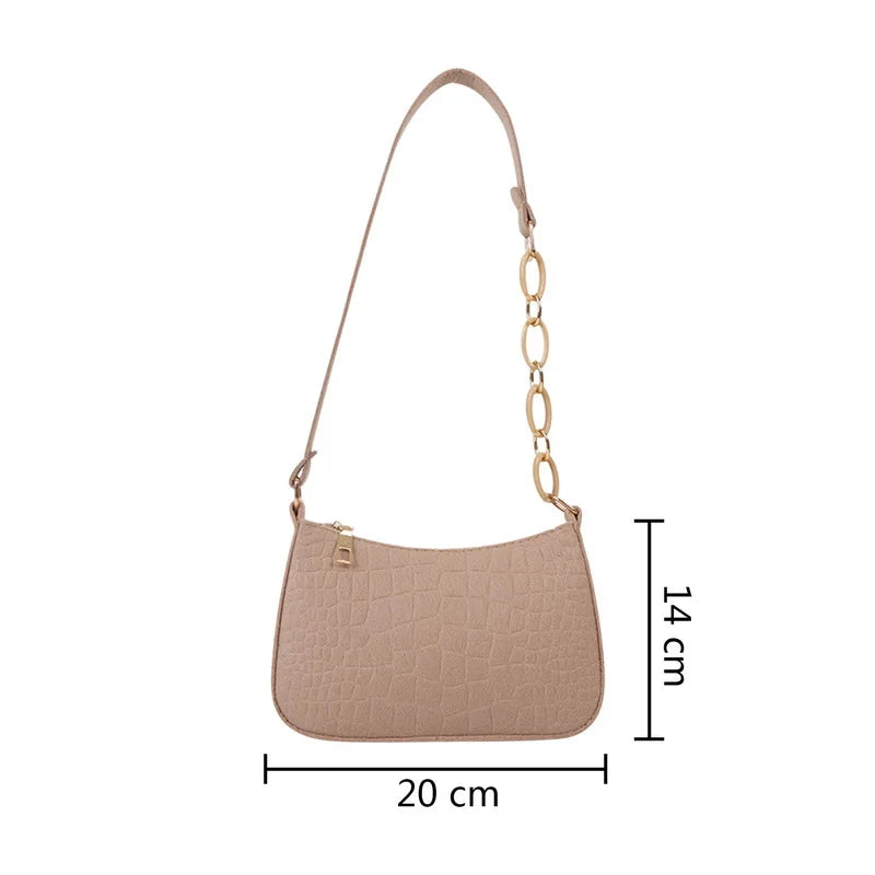 Crescent Saddle Bag Dermatoglyph Women Shoulder Bag
