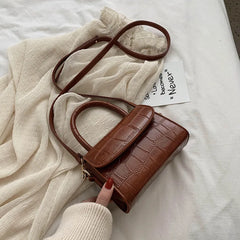 Crocodile PU Leather Shoulder Handbag Crossbody Bag