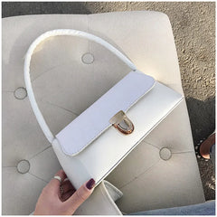 Crocodile Pattern PU Leather Handbags Female Shoulder Bag Ladies Armpit Bag