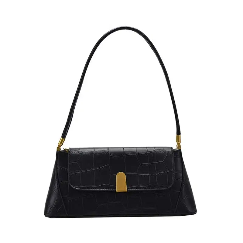 Crocodile Pattern Women Handbag PU Leather Underarm Shoulder Bags