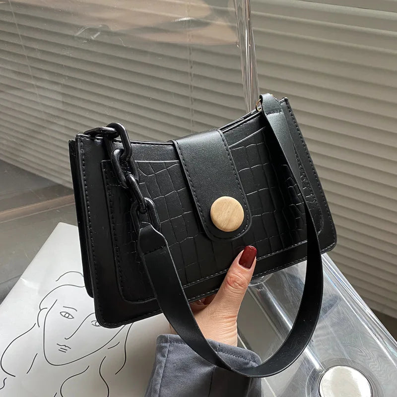 Stylish Crocodile Shoulder Bag for Women