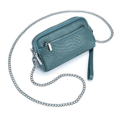Crocodile Soft Leather Women Handbags Shoulder Bag Cell Phone Purse