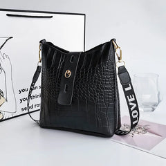 Crocodile Women Ladies Messenger Bags PU Leather Crossbody Shoulder Bag Small