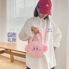 Cartoon Doll Plush Handbag Japanese Girl Lolita Fur Shoulder Bag