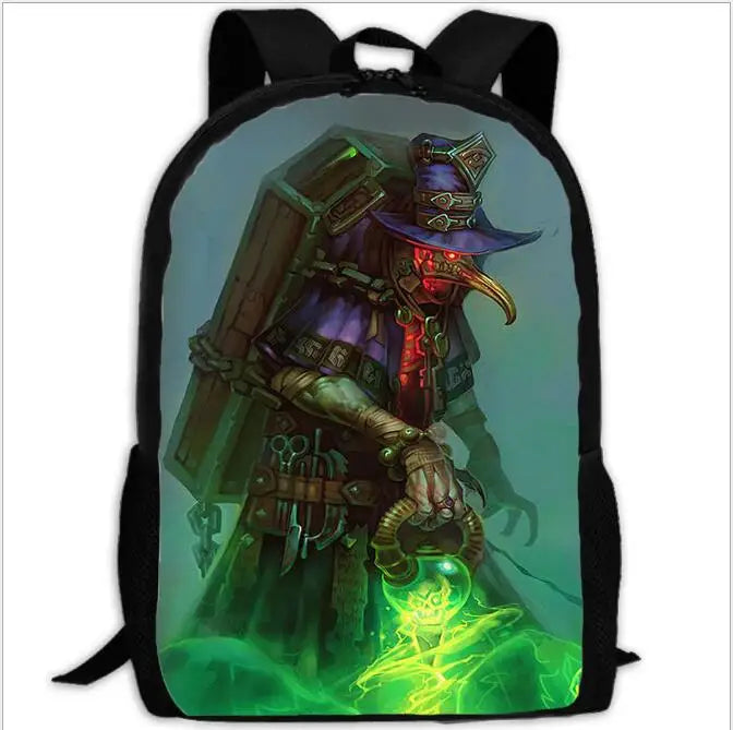 Plague Doctor Shoulder Bag for Primary School Students