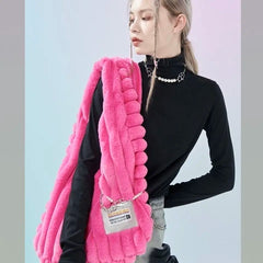 Faux Fur CrossBody Bag Warm Handbag For Women Winter Shoulder Bags
