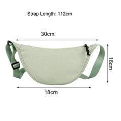 Canvas Crossbody Bag Tear Resistant Shoulder Strap