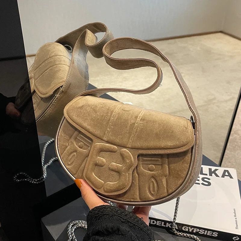 Vintage Crossbody Bag for Women Single Shoulder Bag Sac Luxe Cc