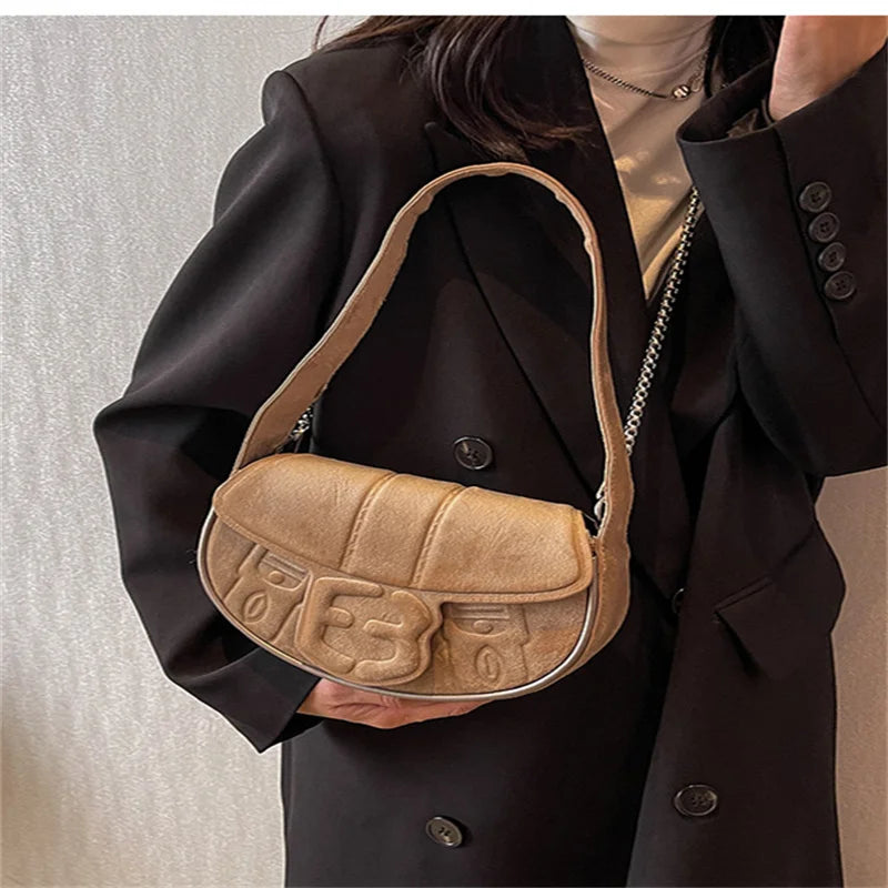 Vintage Crossbody Bag for Women Single Shoulder Bag Sac Luxe Cc