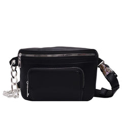 Small Crossbody Bag for Women Solid PU Leather Shoulder Handbag