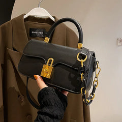 Small Square Handbag PU Leather Crossbody Bag for Women