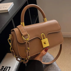 Small Square Handbag PU Leather Crossbody Bag for Women