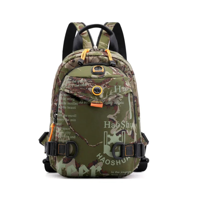 Men's Crossbody Messenger Chest Bag Waterproof Nylon Single Shoulder Pack