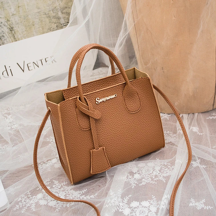 Women's Crossbody Bag Lychee PU Leather Phone Pouch Soft Purse