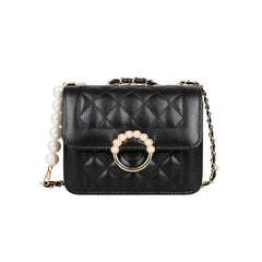 Women's Square Shoulder Bag with Chain Strap