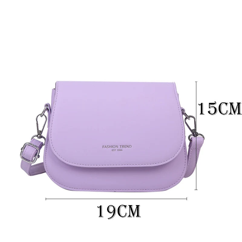 Solid Wild Flap Shoulder Bag Crossbody for Women Small Handbags