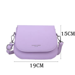 Solid Wild Flap Shoulder Bag Crossbody for Women Small Handbags