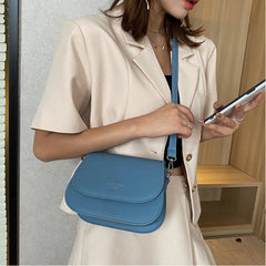 Solid Wild Flap Shoulder Bag Crossbody for Women Small Handbags