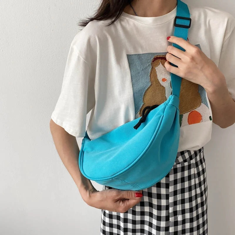 Women's Canvas Sling Bag Hobos Chest Bag