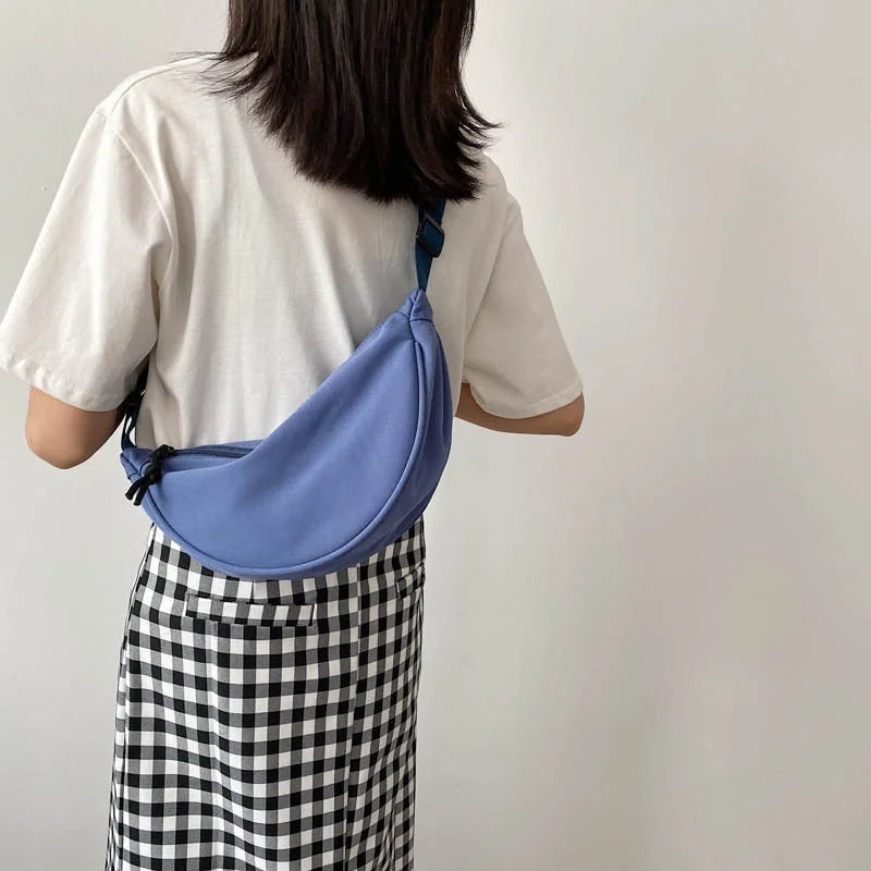 Women's Canvas Sling Bag Hobos Chest Bag