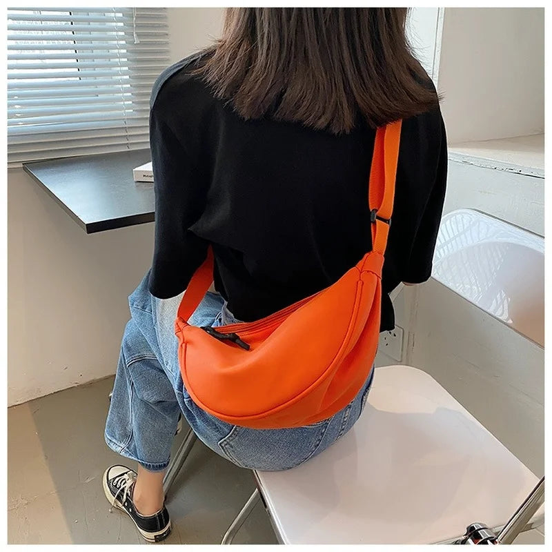 Women's Canvas Sling Bag Hobos Chest Bag