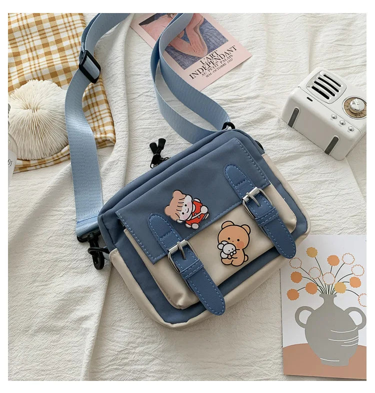 Canvas Crossbody Bag Multifunctional All-match