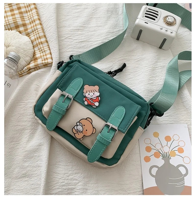 Canvas Crossbody Bag Multifunctional All-match