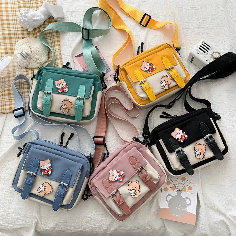 Canvas Crossbody Bag Multifunctional All-match