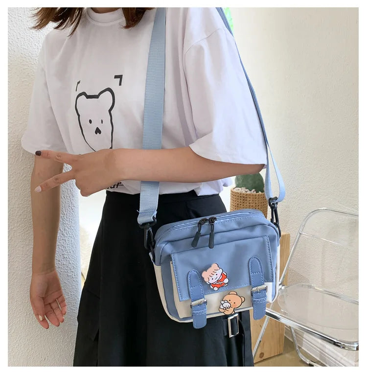 Canvas Crossbody Bag Multifunctional All-match