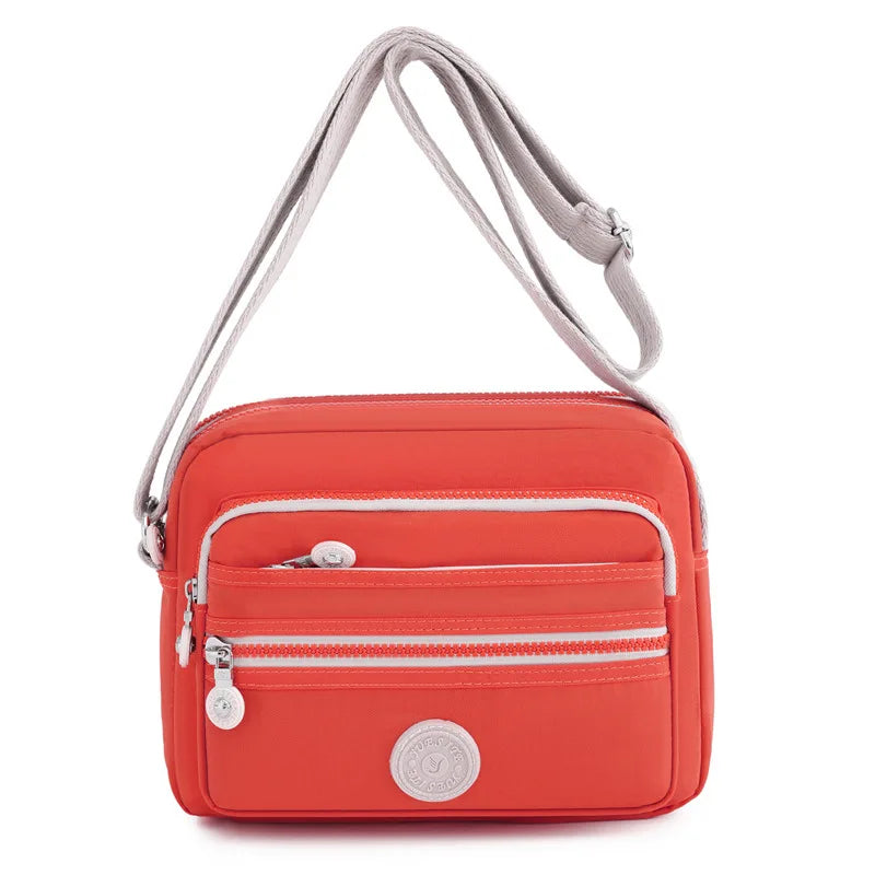 Crossbody Casual Shoulder Bags Nylon Waterproof Handbag Women Multilayer