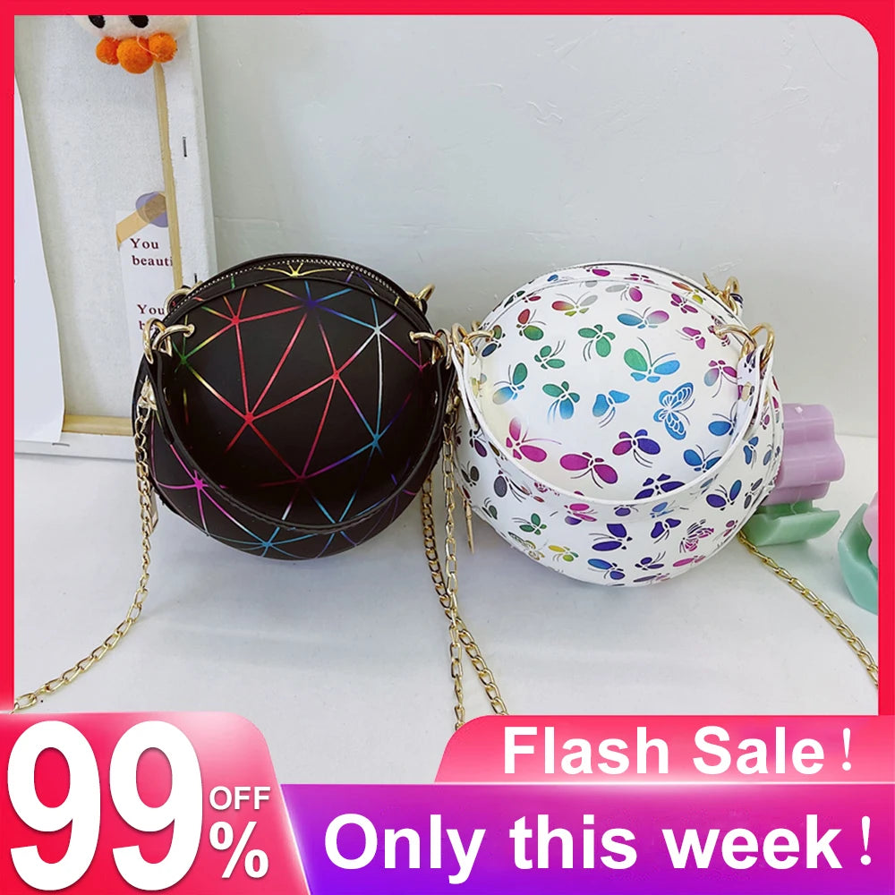 Crossbody Messenger Bag Ladies Handbags Women Letters Butterfly Checker Pattern