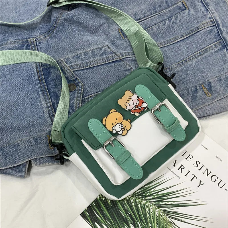 Nylon Crossbody Bag for Women Student Version