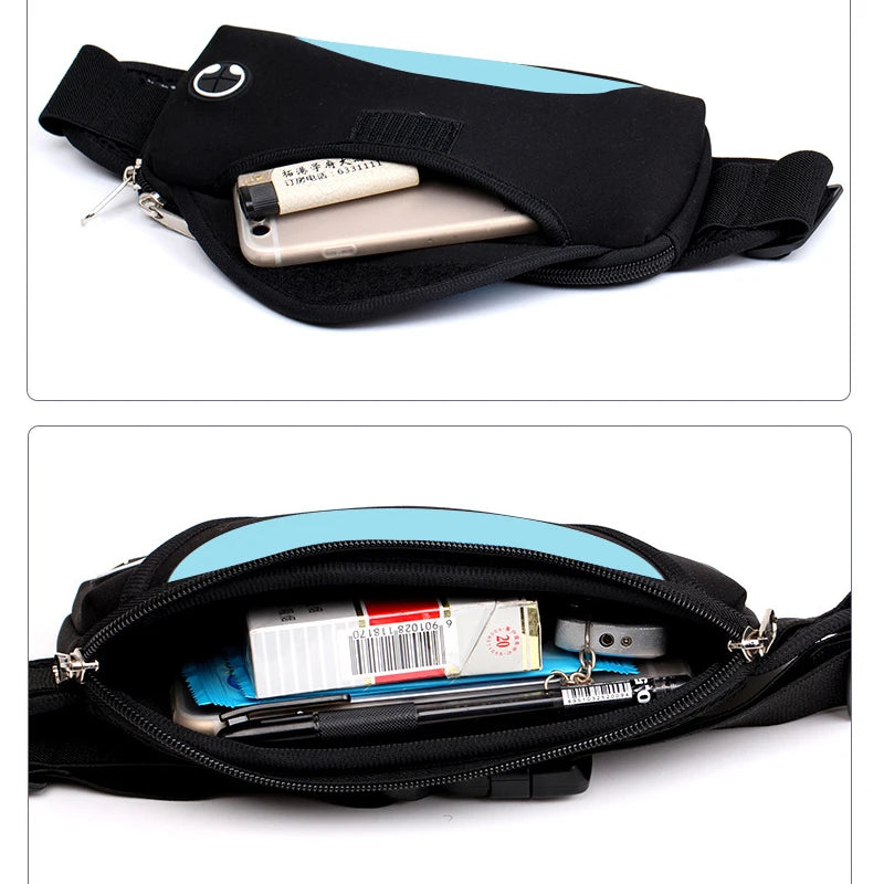 Crossten Printed Waist Bag for Women Men Travelling Belt Fanny Waistbag