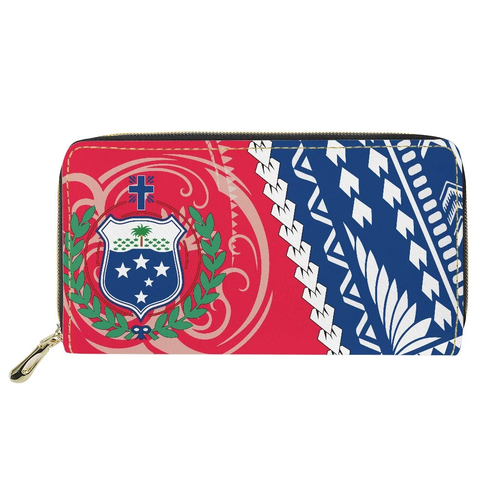 Hawaii Flower Polynesian Tribal Pattern Women's Wallet
