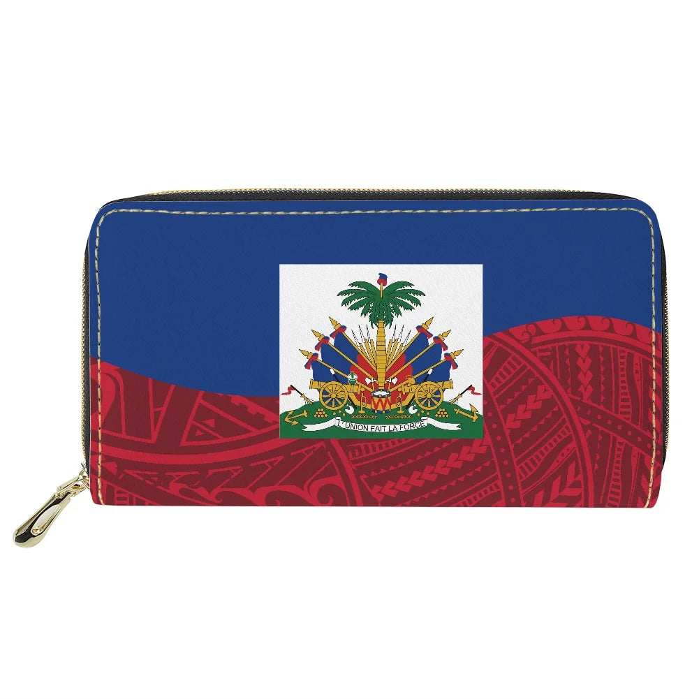 Hawaii Flower Polynesian Tribal Pattern Women's Wallet