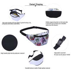 Cuphead Waist Bag Casual Sport Fanny Pack Unisex Shoulder Crossbody Belt Bag